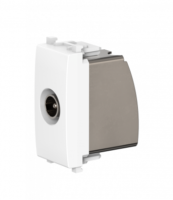 Розетка антенная TV CADUCEUS ALING EXPERIENCE для скрытой проводки, оконечная, модульная (Артикул: 74263)