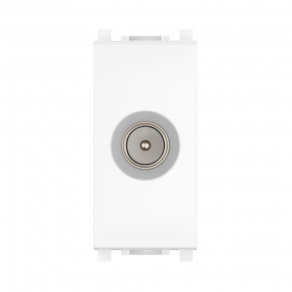 Розетка антенная TV CADUCEUS ALING EXPERIENCE для скрытой проводки, проходная, модульная (Артикул: 74264)