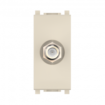 Розетка CADUCEUS ALING EXPERIENCE для скрытой проводки, антенная TV, спутниковая, одиночная, модульная (Артикул: 74265)