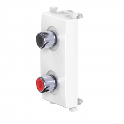 Розетка аудио 2хRCA CADUCEUS ALING EXPERIENCE для скрытой проводки (Артикул: 74281)