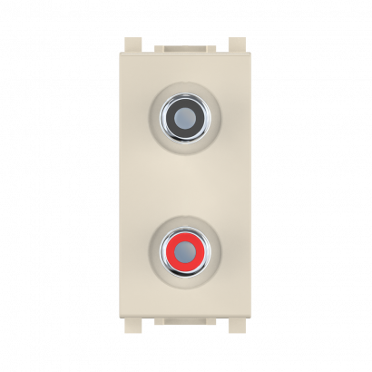 Розетка аудио 2хRCA CADUCEUS ALING EXPERIENCE для скрытой проводки (Артикул: 74281)