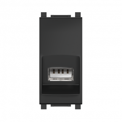 Розетка с модулем Keystone USB 2.0 тип A-A CADUCEUS ALING EXPERIENCE для скрытой проводки (Артикул: 74284)