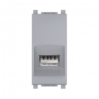 Розетка с модулем Keystone USB 2.0 тип A-A CADUCEUS ALING EXPERIENCE для скрытой проводки (Артикул: 74284)