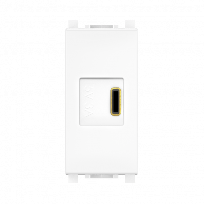 Розетка USB тип C CADUCEUS ALING EXPERIENCE для скрытой проводки, для зарядки 1-го устройства (Артикул: 74286)