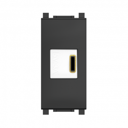 Розетка USB тип C CADUCEUS ALING EXPERIENCE для скрытой проводки, для зарядки 1-го устройства (Артикул: 74286)