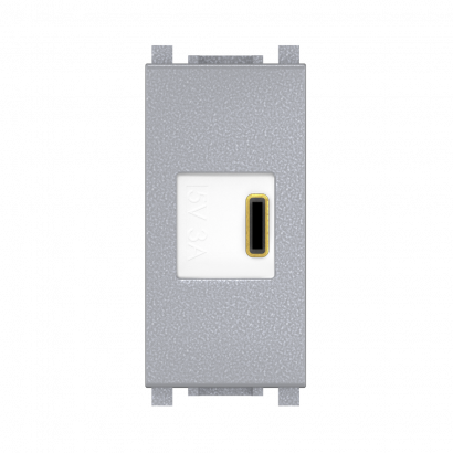 Розетка USB тип C CADUCEUS ALING EXPERIENCE для скрытой проводки, для зарядки 1-го устройства (Артикул: 74286)