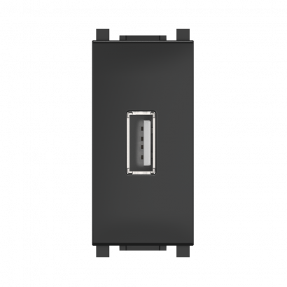 Розетка USB 2.0 тип А CADUCEUS ALING EXPERIENCE для скрытой проводки, для зарядки 1-го устройства (Артикул: 74289)