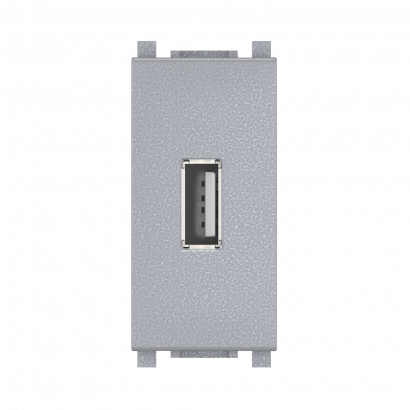 Розетка USB 2.0 тип А CADUCEUS ALING EXPERIENCE для скрытой проводки, для зарядки 1-го устройства (Артикул: 74289)