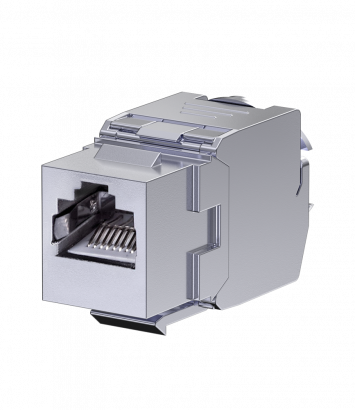 Модуль CADUCEUS ALING EXPERIENCE Keystone RJ45 8P8C cat. 6A, FTP (Артикул: 74317)