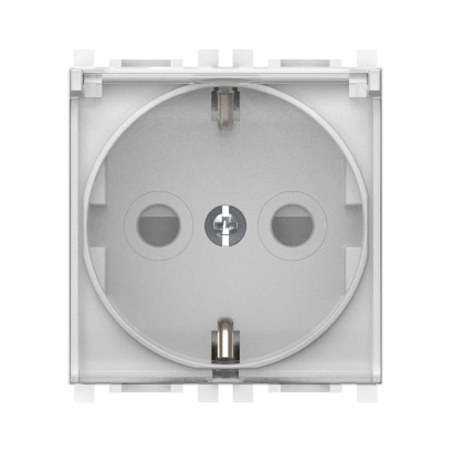 Розетка электрическая антибактериальная CADUCEUS ALING EXPERIENCE для скрытой проводки, модульная, механизм, 16А, 250В~ (Артикул: A74104.0T)