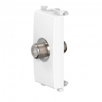 Антенная TV-розетка CADUCEUS ALING EXPERIENCE с антибактериальной защитой для скрытой проводки, спутниковая, одиночная, модульная (Артикул: A74265.0)