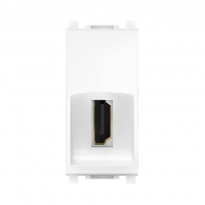 Встраиваемая HDMI розетка CADUCEUS ALING EXPERIENCE, тип А-A, с антибактериальной защитой (Артикул: A74285.0)