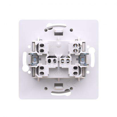 Механизм встраиваемого выключателя с узкой клавишей CADUCEUS ALING EON, 10АХ, 250В~ (Артикул: E605U)