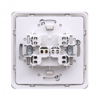 Выключатель скрытой установки CADUCEUS ALING EON двухклавишный, 10АХ, 250В~, механизм (Артикул: E606)