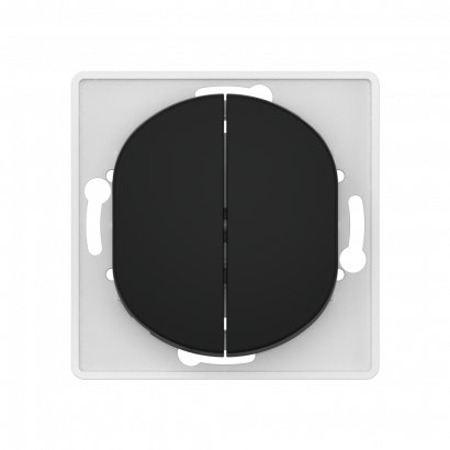 Выключатель скрытой установки CADUCEUS ALING EON, двухклавишный, проходной, 10АХ, 250В~, механизм (Артикул: E6072)