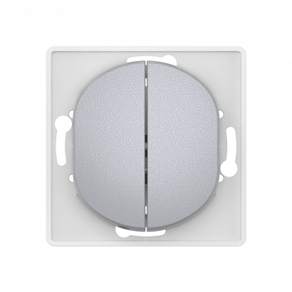 Выключатель скрытой установки CADUCEUS ALING EON, двухклавишный, проходной, 10АХ, 250В~, механизм (Артикул: E6072)