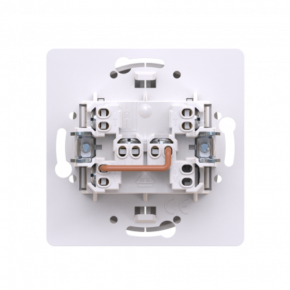 Выключатель скрытой установки CADUCEUS ALING EON, кнопочный, для рольставней, 10А, 250В~, механизм (Артикул: E6075)