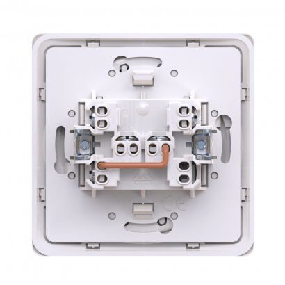 Выключатель скрытой установки CADUCEUS ALING EON, кнопочный, для рольставней, 10А, 250В~, механизм (Артикул: E6075)
