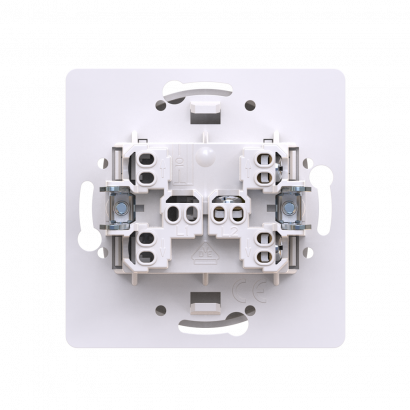 Выключатель скрытой установки CADUCEUS ALING EON, одноклавишный, проходной 10АХ, 250В~, механизм (Артикул: E607)