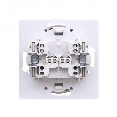 Выключатель скрытой установки CADUCEUS ALING EON, одноклавишный, перекрёстный, 10АХ, 250В~, механизм (Артикул: E608)