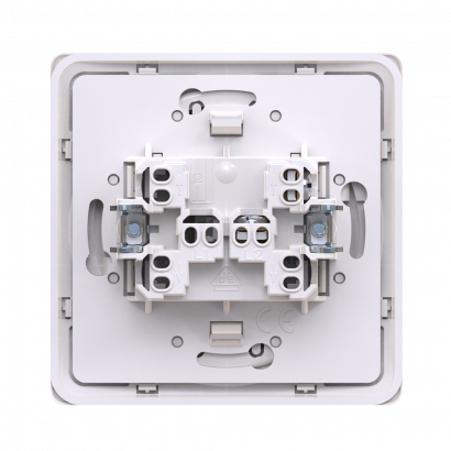 Выключатель скрытой установки CADUCEUS ALING EON, кнопочный, с символом Свет, 10АХ, 250В~ (Артикул: E609.00)