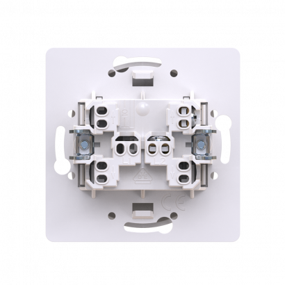 Выключатель скрытой установки CADUCEUS ALING EON, кнопочный, с символом Свет, с индикацией, 10АХ, 250В~, механизм (Артикул: E609I)