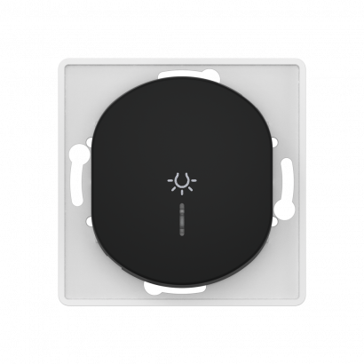 Выключатель скрытой установки CADUCEUS ALING EON, кнопочный, с символом Свет, с индикацией, 10АХ, 250В~, механизм (Артикул: E609I)