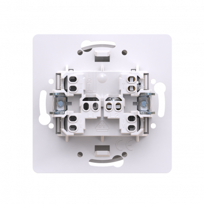 Выключатель скрытой установки CADUCEUS ALING EON, кнопочный с узкой клавишей, с символом Свет, с индикацией, 10АХ, 250В~, механизм (Артикул: E609IU)