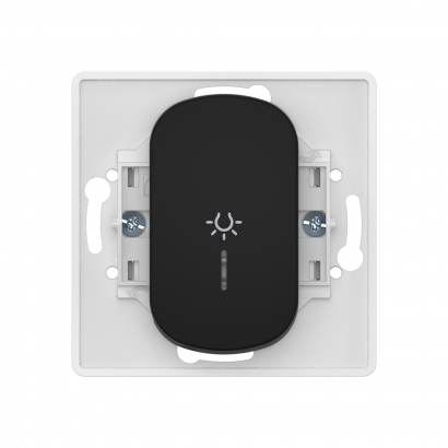 Выключатель скрытой установки CADUCEUS ALING EON, кнопочный с узкой клавишей, с символом Свет, с индикацией, 10АХ, 250В~, механизм (Артикул: E609IU)