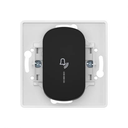 Выключатель скрытой установки CADUCEUS ALING EON, кнопочный, узкая клавиша, с символом Звонок, с индикацией, 10А, 250В~, механизм (Артикул: E610IU)