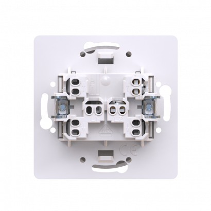 Выключатель скрытой установки CADUCEUS ALING EON, кнопочный, узкая клавиша, с символом Звонок, 10А, 250В~, механизм (Артикул: E610U)