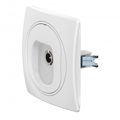 Механизм одиночной антенной TV розетки скрытой установки CADUCEUS ALING EON (Артикул: E612I)