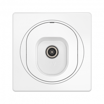 Механизм одиночной антенной TV розетки скрытой установки CADUCEUS ALING EON (Артикул: E612I)