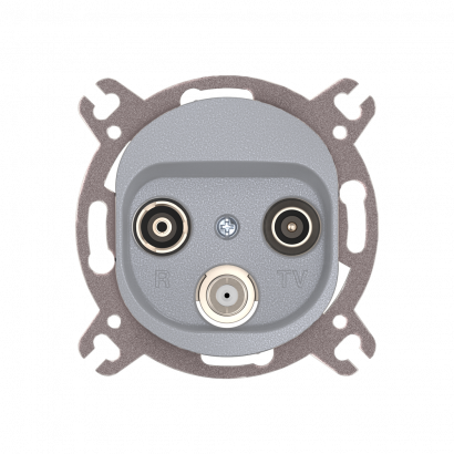 Механизм розетки встраиваемой антенной CADUCEUS ALING EON TV/FM/SAT оконечной (Артикул: E612S)