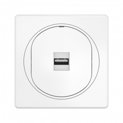 Розетка скрытой установки CADUCEUS ALING EON с модулем Keystone USB 2.0 тип A-A, механизм (Артикул: E6162)