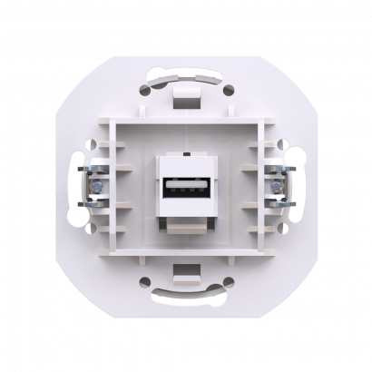 Розетка скрытой установки CADUCEUS ALING EON с модулем Keystone USB 2.0 тип A-A, механизм (Артикул: E6162)