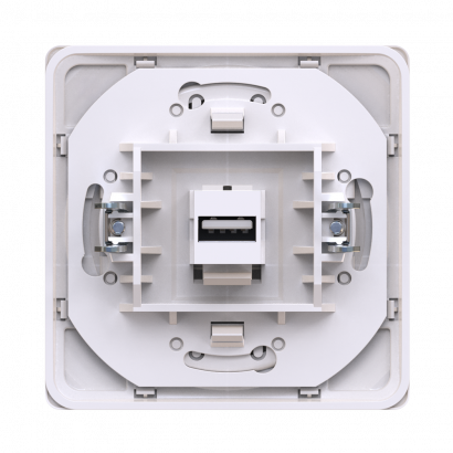 Розетка скрытой установки CADUCEUS ALING EON с модулем Keystone USB 2.0 тип A-A, механизм (Артикул: E6162)
