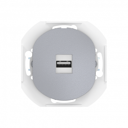 Розетка скрытой установки CADUCEUS ALING EON с модулем Keystone USB 2.0 тип A-A, механизм (Артикул: E6162)