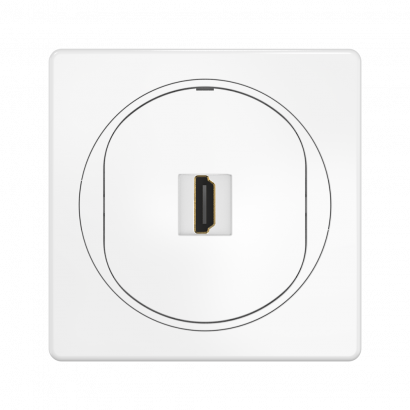 Розетка скрытой установки CADUCEUS ALING EON с модулем Keystone HDMI тип A-A, механизм (Артикул: E6163)