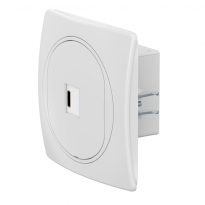 Розетка скрытой установки CADUCEUS ALING EON USB тип С для зарядки 1-го устройства, 3А, 5В=, 250В~ (Артикул: E6166.00)