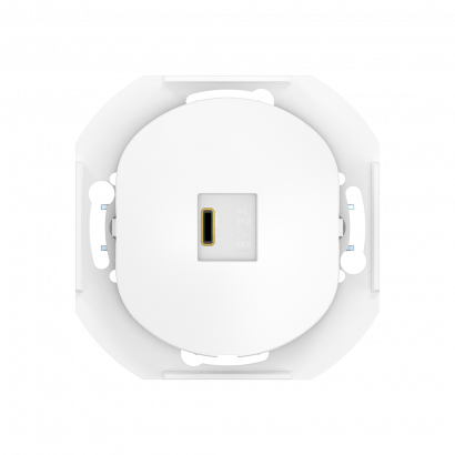 Розетка скрытой установки CADUCEUS ALING EON USB тип С для зарядки 1-го устройства, 3А, 5В=, 250В~, механизм (Артикул: E6166)