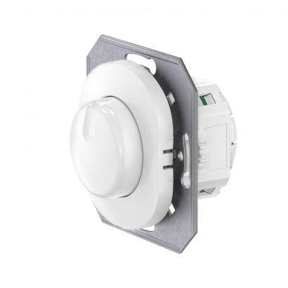 Диммер скрытой установки CADUCEUS ALING EON, поворотно-нажимной, проходной, 40-400ВА, 230В, механизм (Артикул: E617)