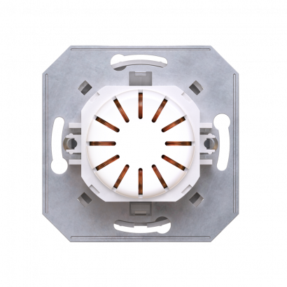 Диммер скрытой установки CADUCEUS ALING EON, поворотно-нажимной, проходной, 40-400ВА, 230В, механизм (Артикул: E617)