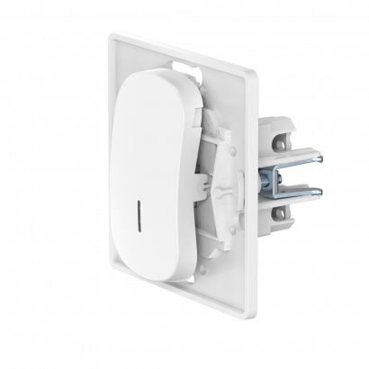 Выключатель скрытой установки одноклавишный CADUCEUS ALING EON с узкой клавишей, с индикацией при включении, 16АХ, 250В~, механизм (Артикул: E6191U)