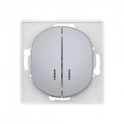 Выключатель скрытой установки CADUCEUS ALING EON, двухклавишный, с индикацией, 10АХ, 250В~, механизм (Артикул: E626)