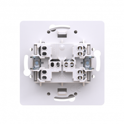 Выключатель скрытой установки CADUCEUS ALING EON, одноклавишный, проходной, с индикацией, 10АХ, 250В~, механизм (Артикул: E627)