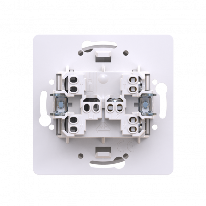 Выключатель скрытой установки одноклавишный CADUCEUS ALING EON с узкой клавишей, проходной, с индикацией, 10АХ, 250В~, механизм (Артикул: E627U)