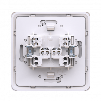 Выключатель скрытой установки CADUCEUS ALING EON, одноклавишный, перекрёстный, с индикацией, 10АХ, 250В~ (Артикул: E628.00)