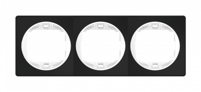 Рамка декоративная CADUCEUS ALING EON, трёхместная, горизонтальная (Артикул: E6703)