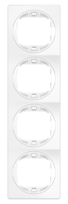 Рамка декоративная CADUCEUS ALING EON, четырёхместная, вертикальная (Артикул: E6714)